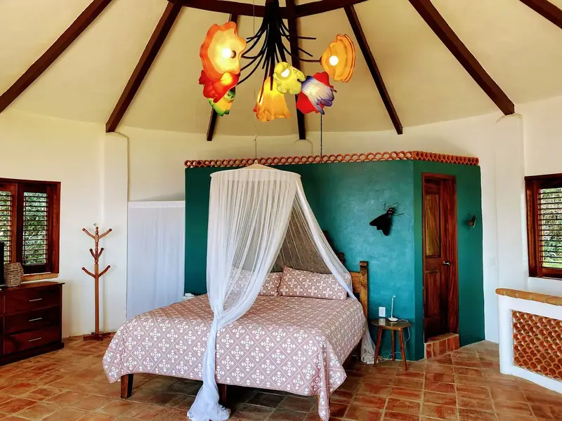 Bedroom under the beams