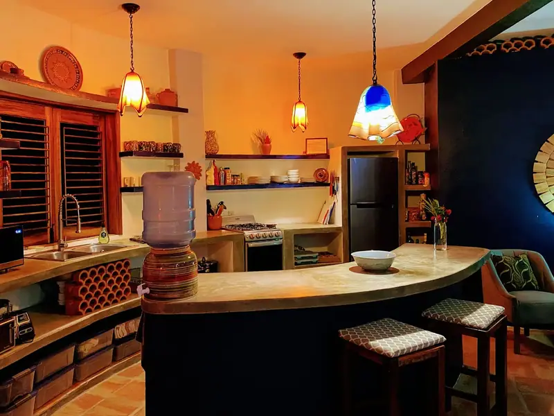 Kitchen with island