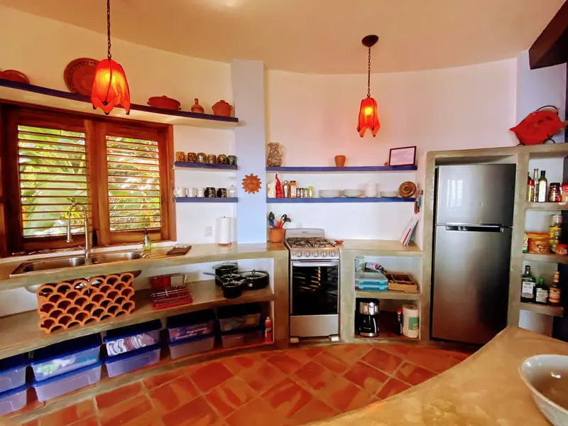 The full kitchen, Casa Gratitud, Yelapa