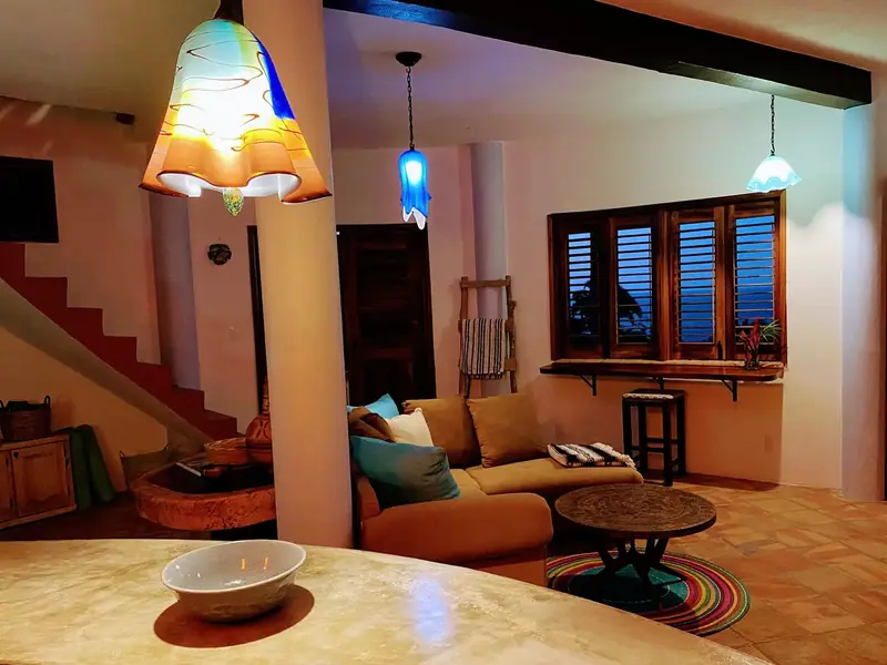 Living room and stairs