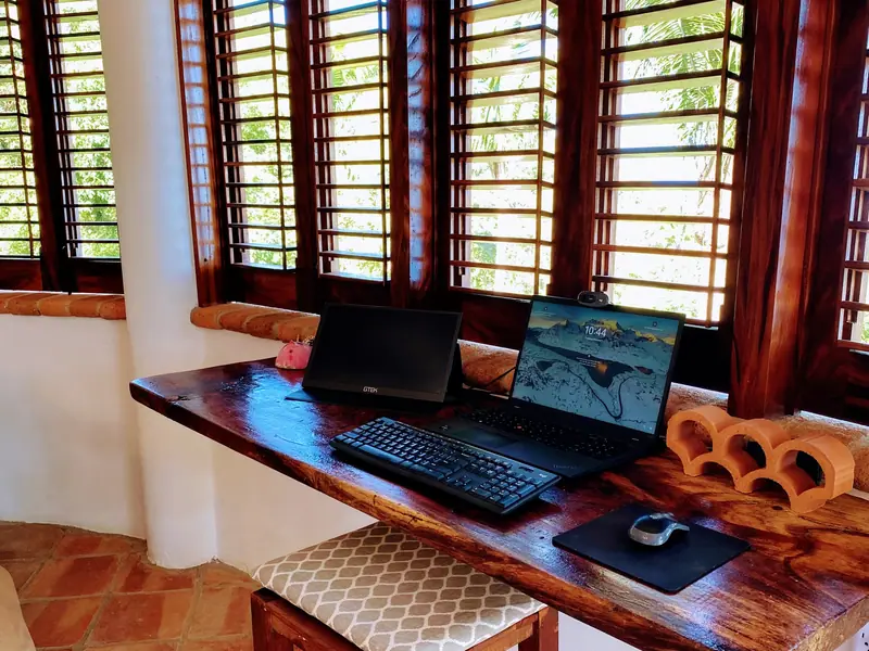 Master bedroom desk for remote work, Casa Gratitud, Yelapa