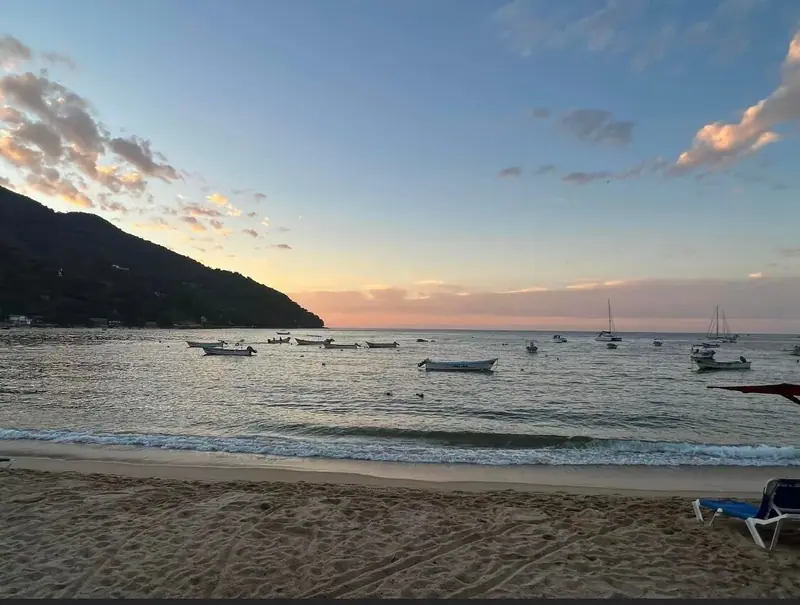 Yelapa beach at dusk