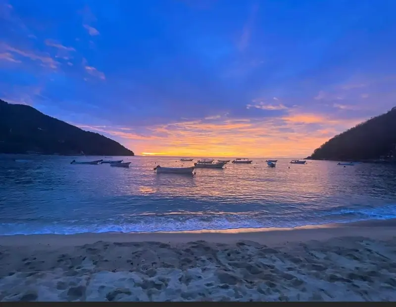 Sunset on Yelapa beach